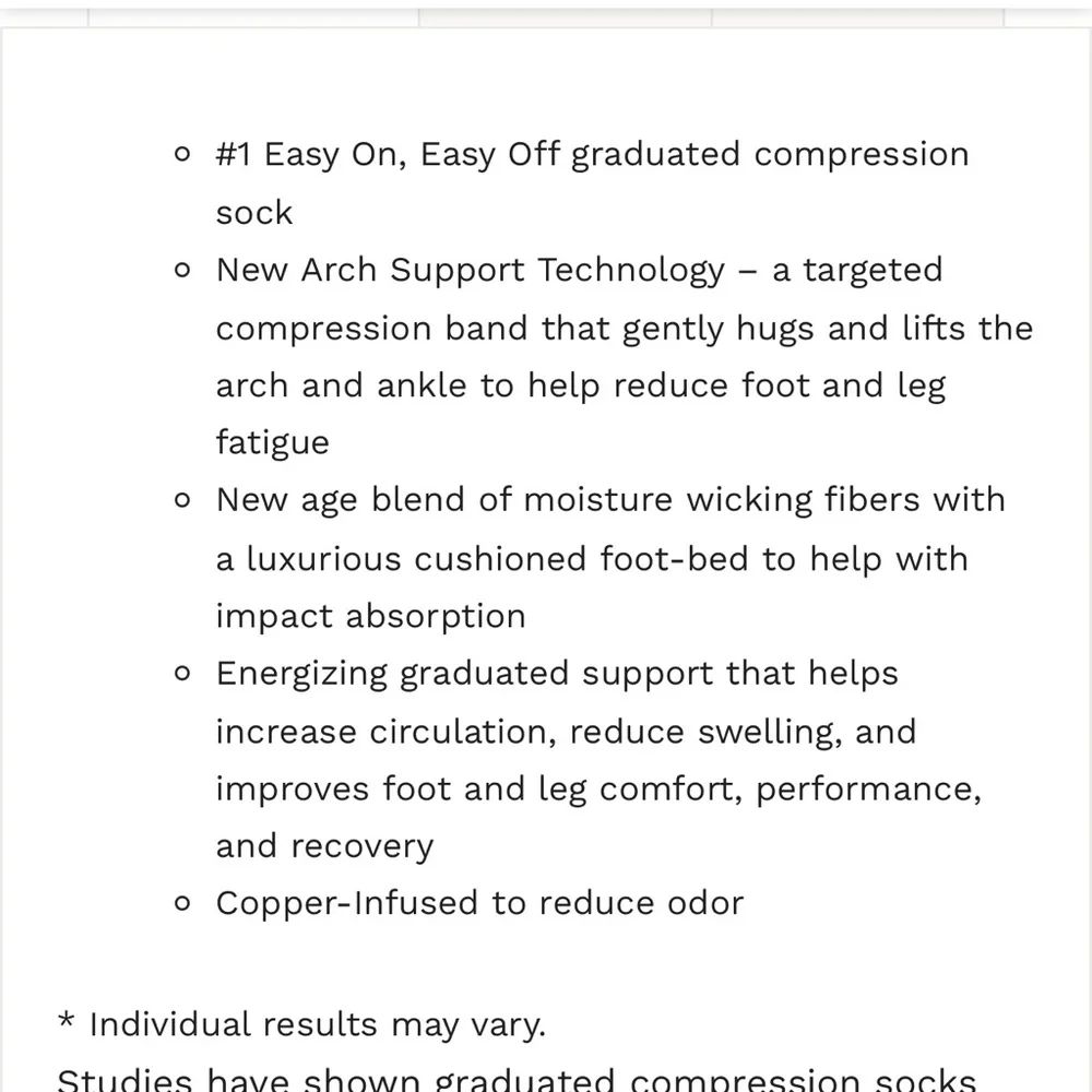 Copper Fit Black Athletic‎ Compression Socks